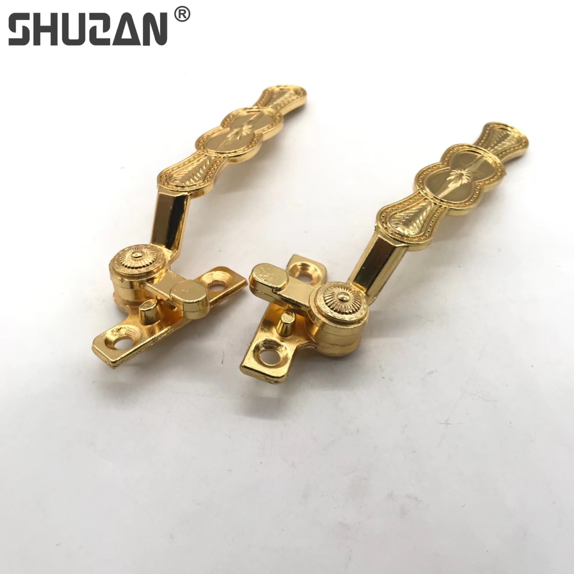 European door and window handle zinc alloy aluminum alloy window handle manufacturers direct gold engraved window handle