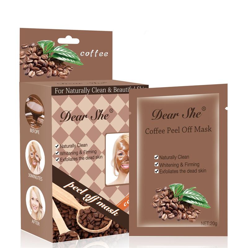 Dear She Coffee Mask Cleansing Snow Skin Peel-off Mask Brightening Deep Cleansing Manufacturer for Men and Women Specification drawing