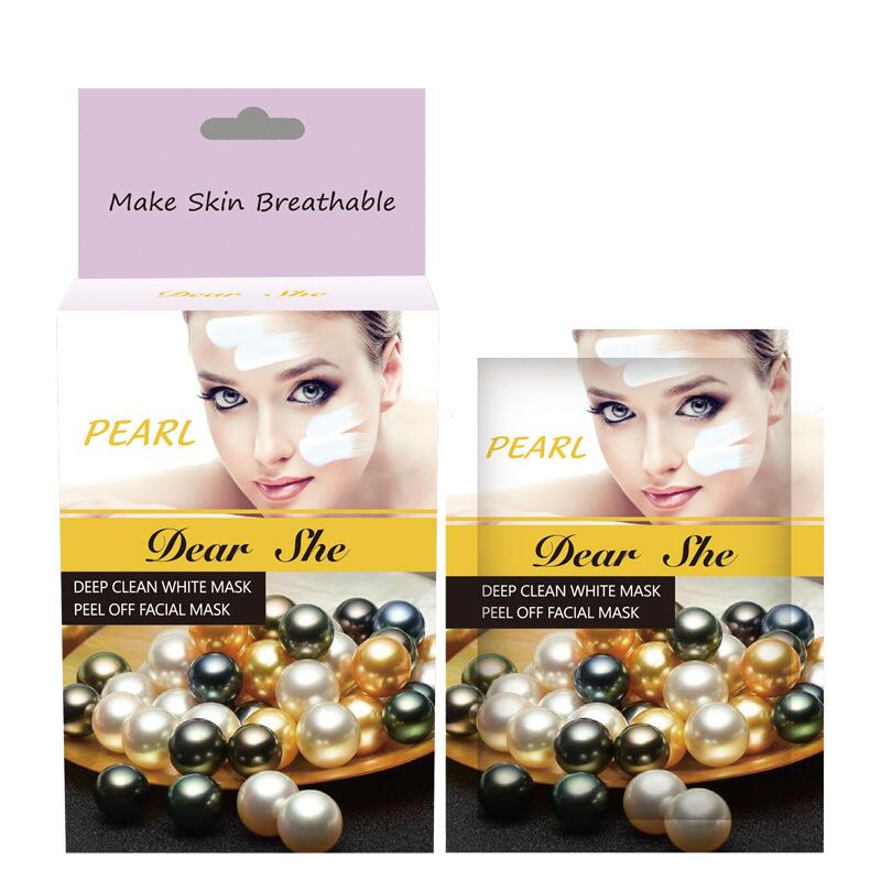 Dear She Pearl Cleansing Mud Mask Blackhead Removal Deep Hydrating Moisturizing Mask for Men and Women Specification drawing