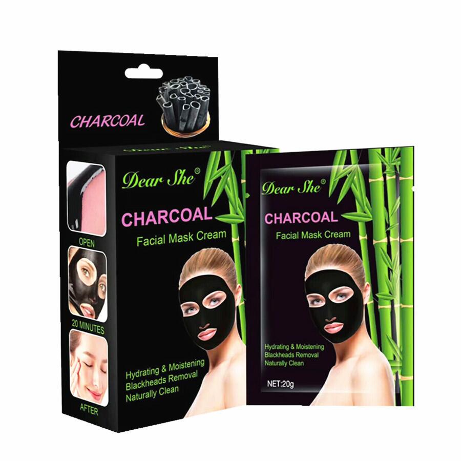 Dear She Cross-border Bamboo Charcoal Blackhead Mask Removes Blackheads and Acne, cleanses pores, face mask Peel-off Blackheads full figure