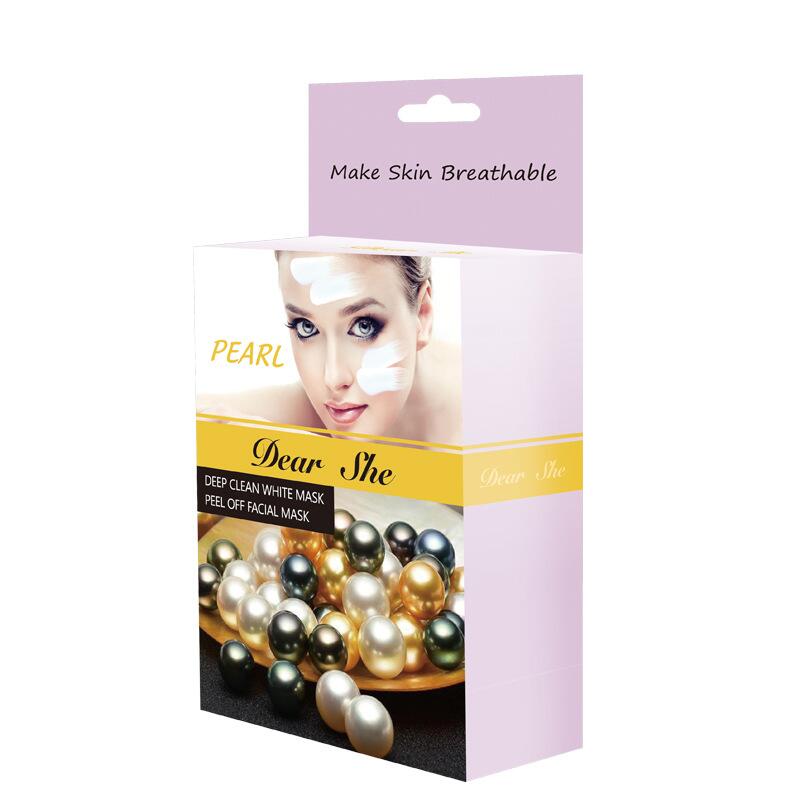 Dear She Pearl Cleansing Mud Mask Blackhead Removal Deep Hydrating Moisturizing Mask for Men and Women Item Picture