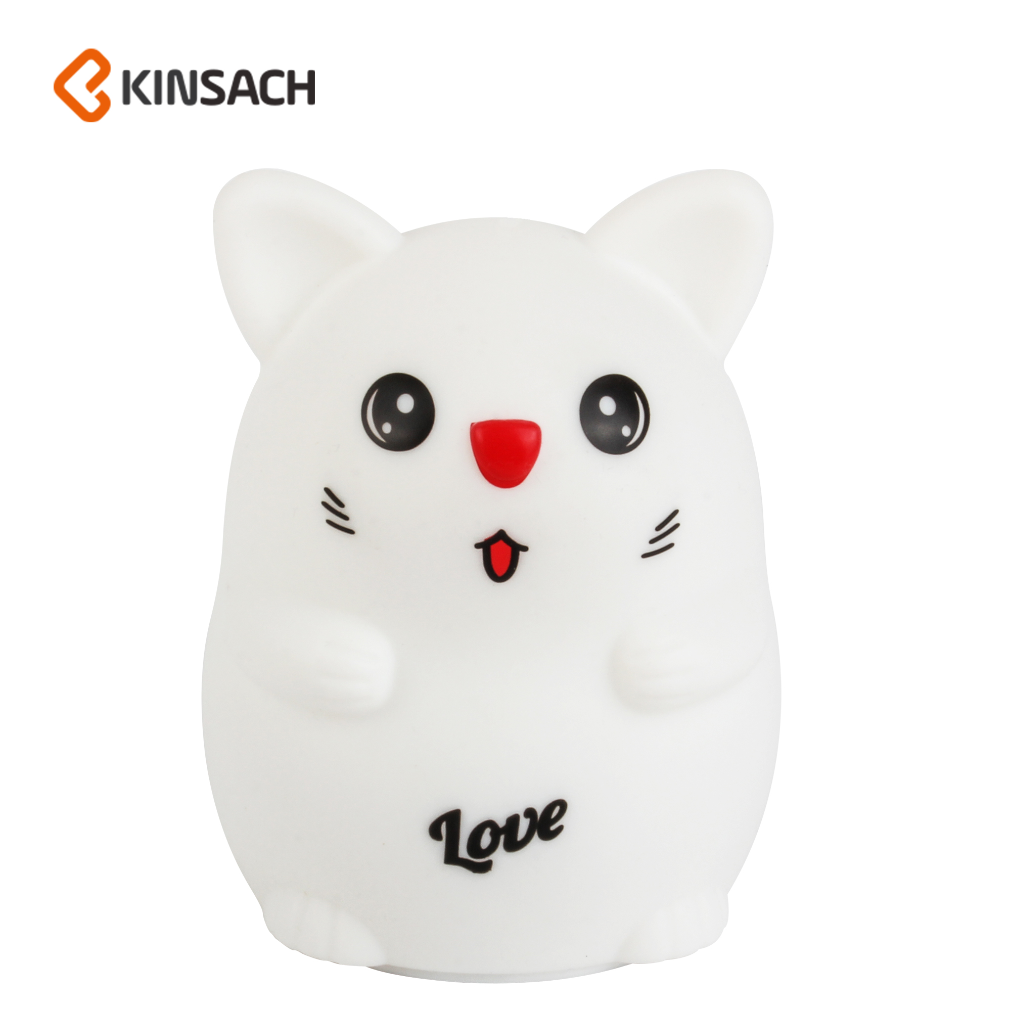 Cartoon mouse silicone night light, LED eye-protecting pat light, dormitory baby sleep companion, bedside ambient light