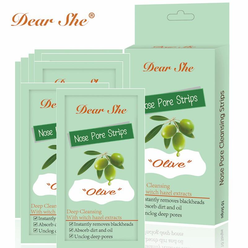Dear she Olive Nose Tip Patch, Pore Pig Peel-off Blackhead Removal Nose Patch, Nose Patch, Acne Removal Blackhead Patch Specification drawing