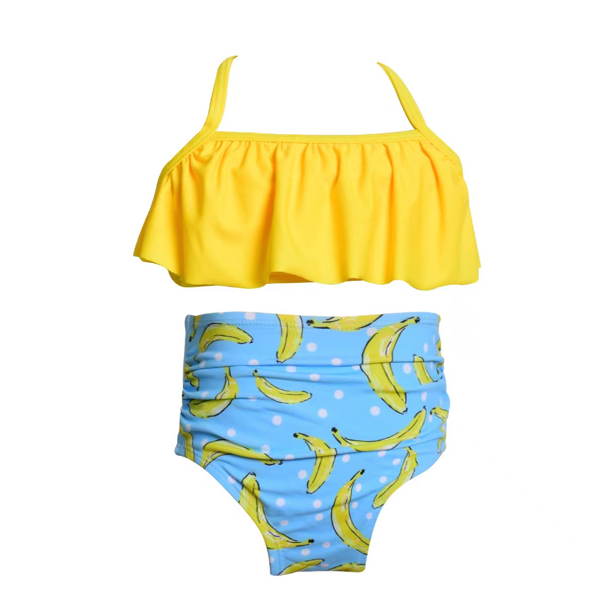 Europe And The United States Fashion New Banana Print Women's Two-Piece Swimsuit Bikini Swimsuit Manufacturers Direct Beach Swimsuit