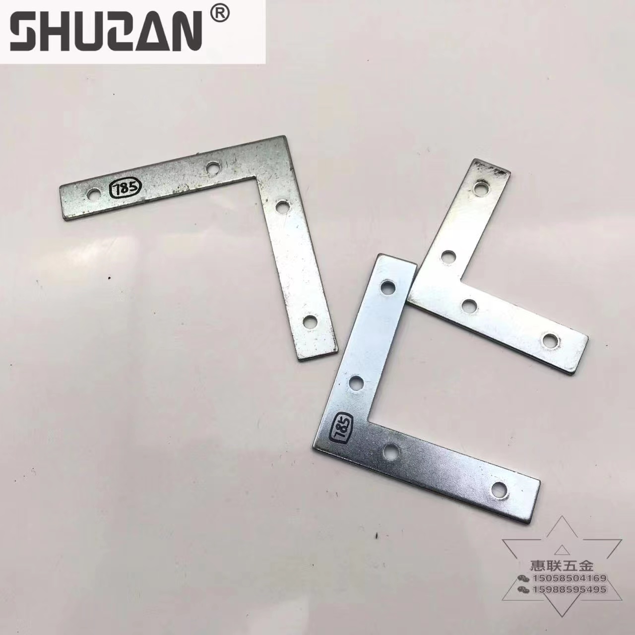 Rich L-shaped Angle iron connection sheet flat Angle code hardware accessories Hardware reinforcement furniture accessories triangle support