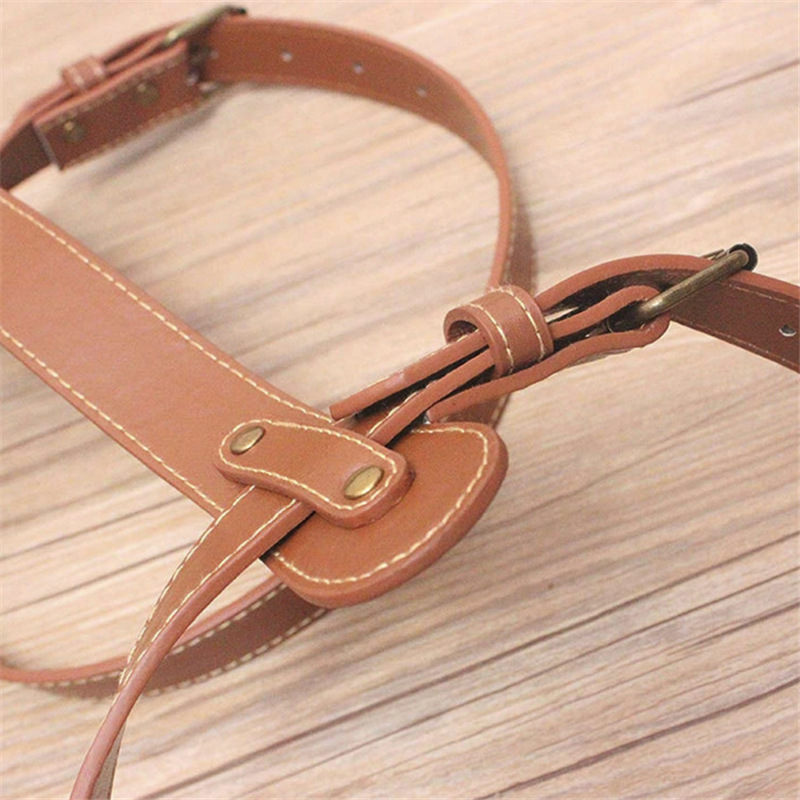 批发皮革瑜伽垫绑带 户外便携野餐垫毛毯捆绑带 皮革瑜伽手提袋详情11