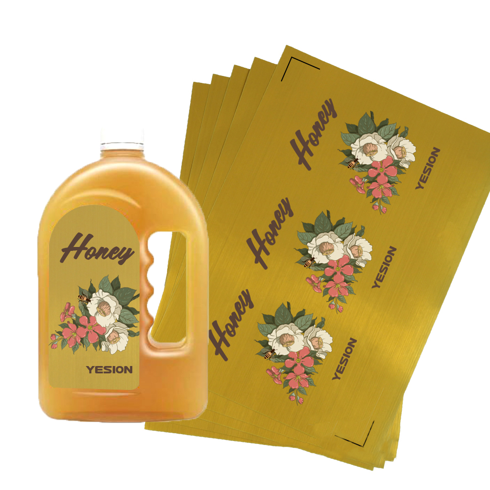 YESION издает хриплый, золотой, печатающий мембраны, которые не могут разорвать водонепроницаемое масло A4, нехриплый серебряный стикер с 20 золотыми и серебряными наклейками pic 6