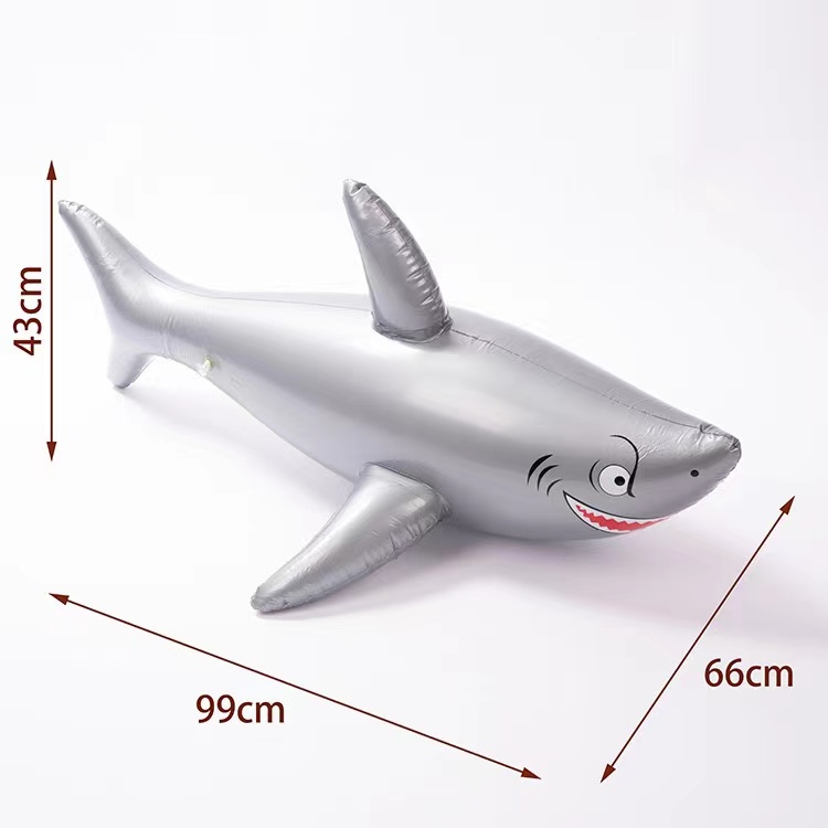 热销 环保PVC充气鲨鱼充气仿真动物吹气舞池装扮玩具源头厂家直销详情8
