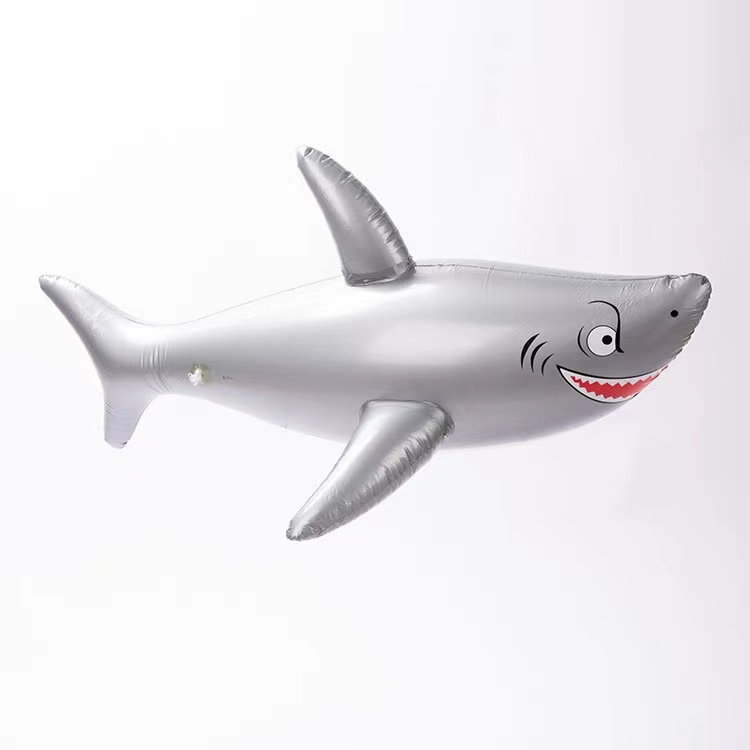 热销 环保PVC充气鲨鱼充气仿真动物吹气舞池装扮玩具源头厂家直销详情4