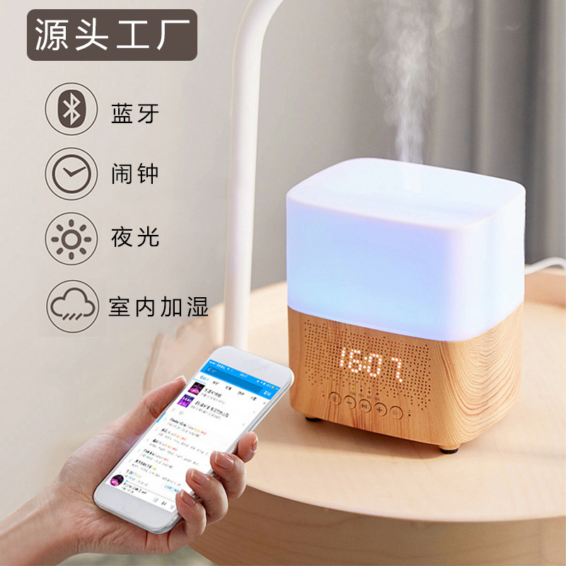 Wholesale of 2022 New multi-functional silent essential oil diffuser, household ultrasonic fog humidifier with high appearance level pic 1