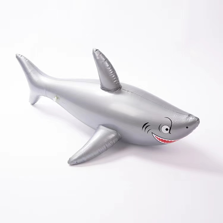 热销 环保PVC充气鲨鱼充气仿真动物吹气舞池装扮玩具源头厂家直销详情6