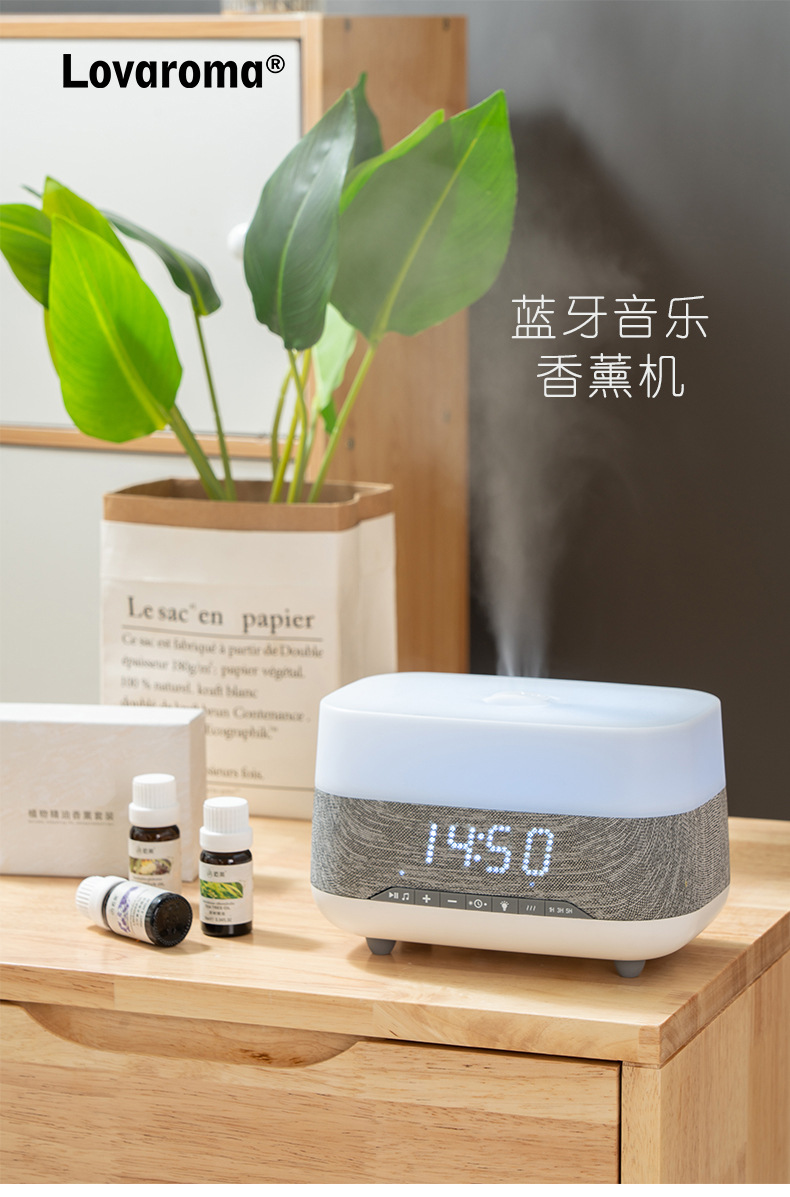 Новый bluetooth-усилитель ароматических аппаратов на домашнем рабочем столе, семицветный ультразвуковой ароматизатор pic 1