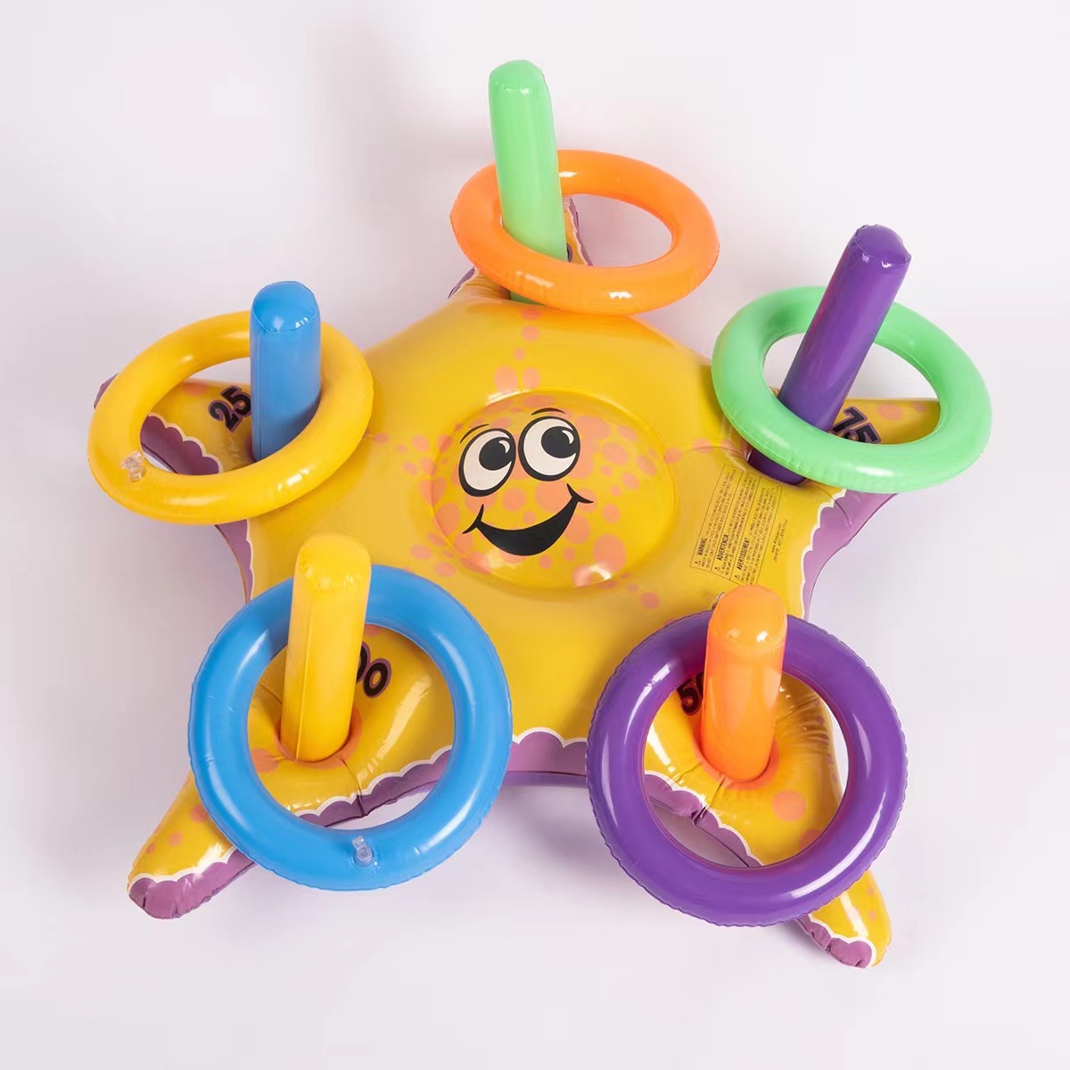 pvc充气圆圈 充气儿童玩具套圈亲子互动套圈 投掷 充气戏水玩具详情2