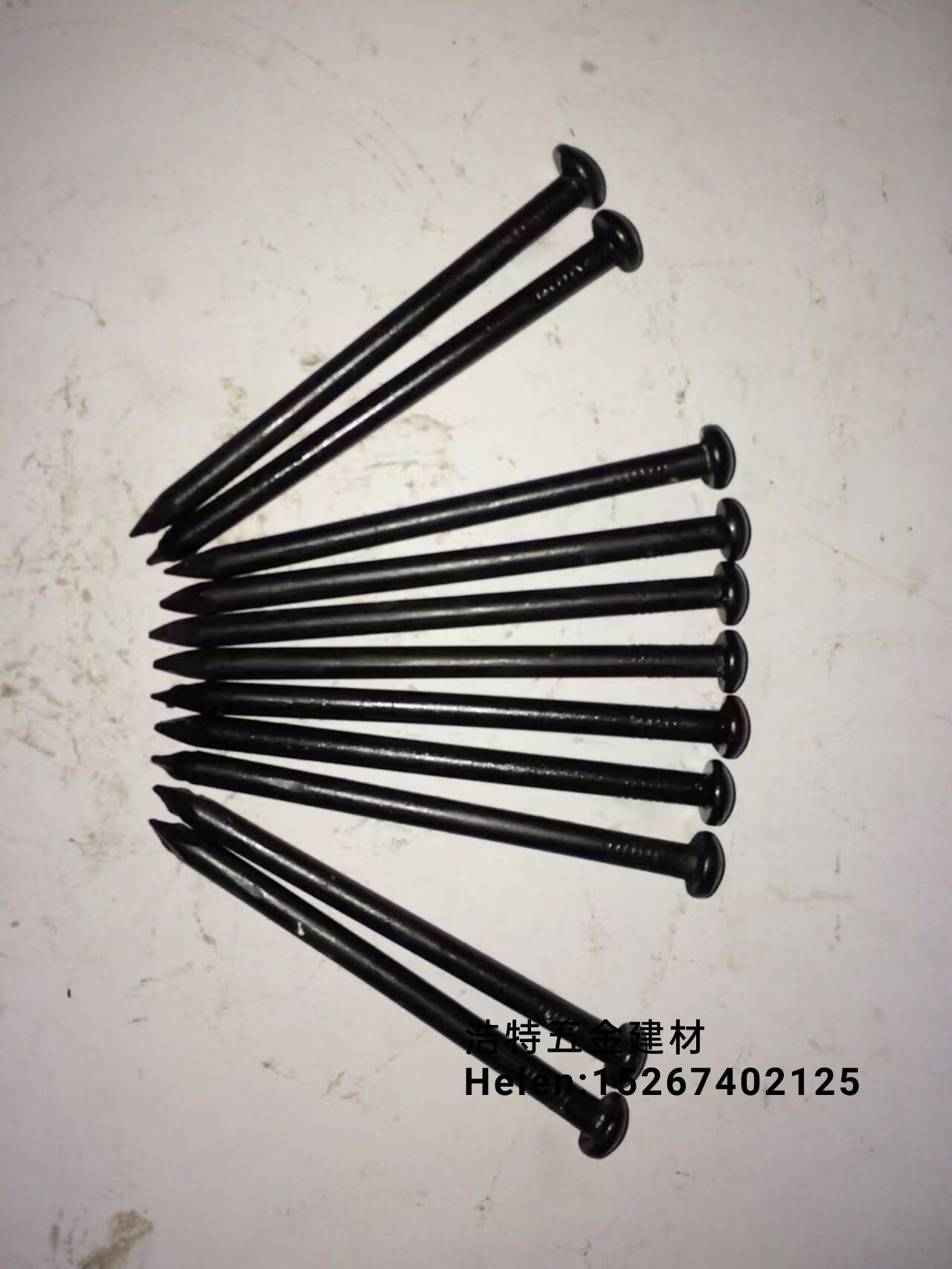 Cement nail straight cement nail Cement steel nail Hard high strength cement nail black cement nail Galvanized cement nail twill galvanized cement nail steel nail cooked black cement nail