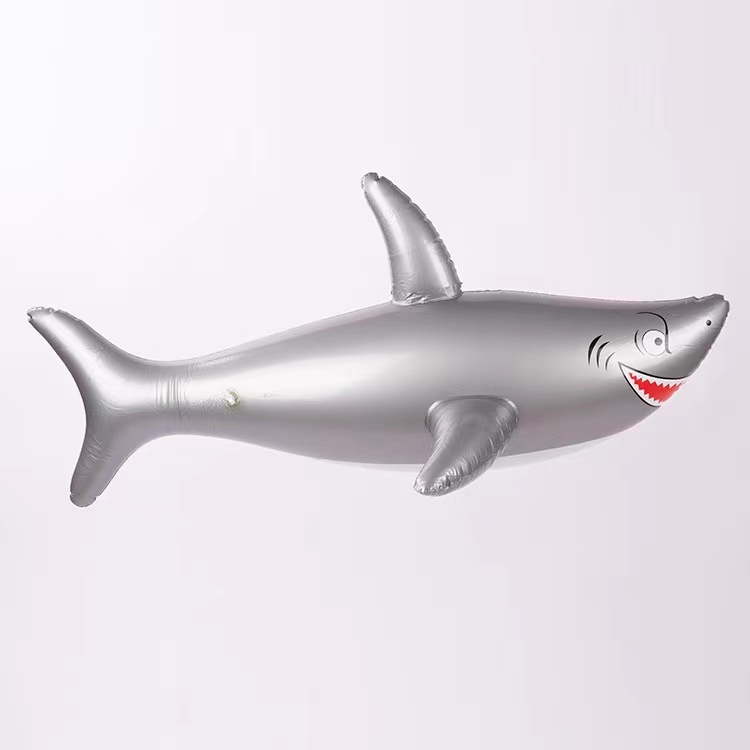 热销 环保PVC充气鲨鱼充气仿真动物吹气舞池装扮玩具源头厂家直销详情7