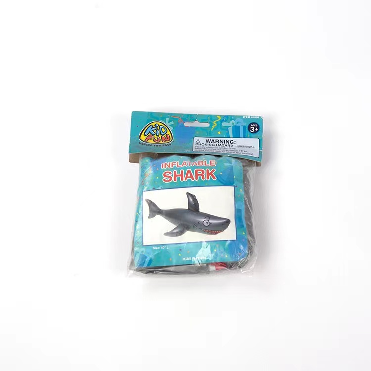 热销 环保PVC充气鲨鱼充气仿真动物吹气舞池装扮玩具源头厂家直销详情3