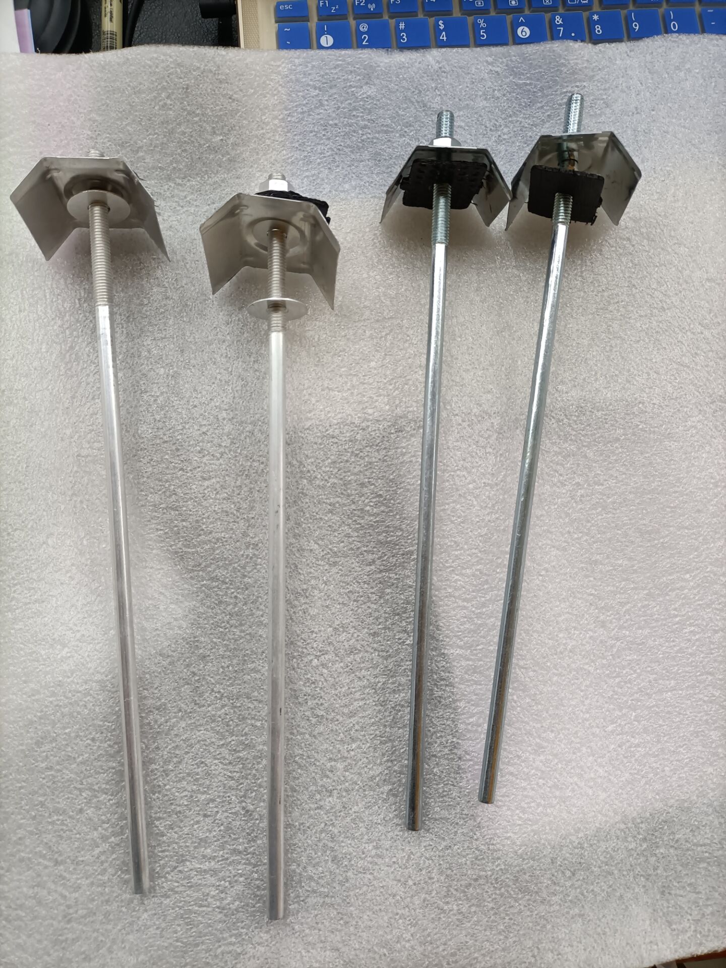 roof screw roof hook corrugated rod Corrugated rod U-shaped hook roof hook screw rod roof bolt aluminum corrugated rod L-shaped hook aluminum screw rod combination boom corrugated