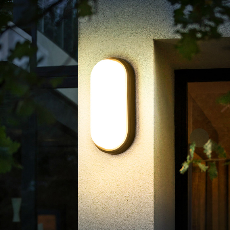 Outdoor wall light Waterproof balcony terrace ceiling light Home courtyard bedroom stairs bathroom bathroom LED wall light full figure