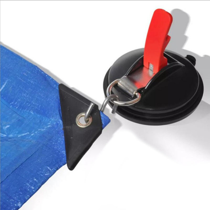 Tent hook suction cups