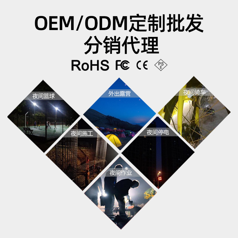 New outdoor camping light Camping light mini portable multi-function USB charging camp multi-light tent light Specification drawing