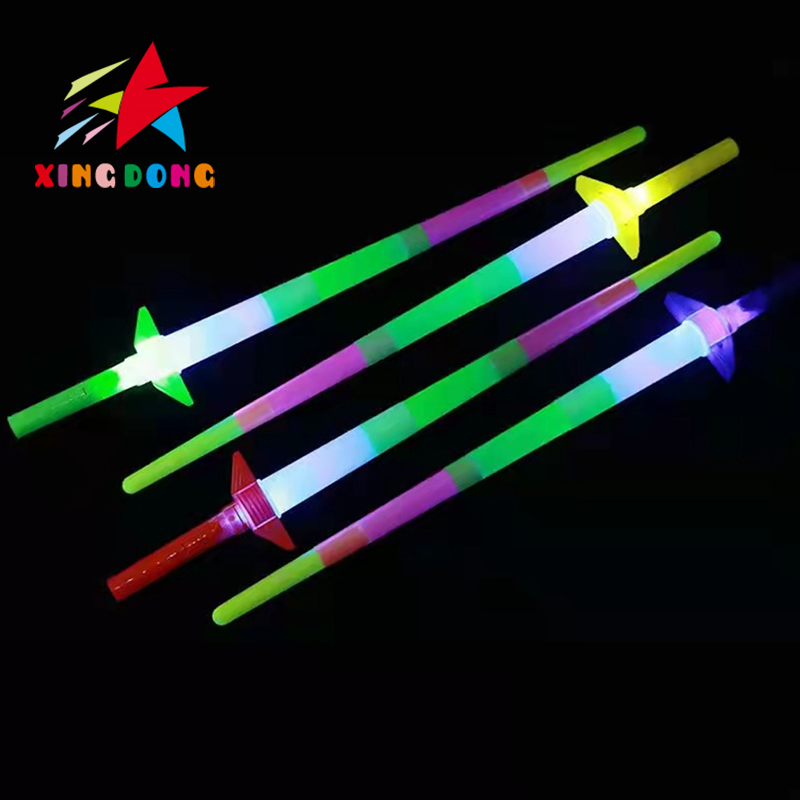 Children's toys Flash toys fluorescent four section retractable sticks concert props flash sticks night market small toys thumbnail
