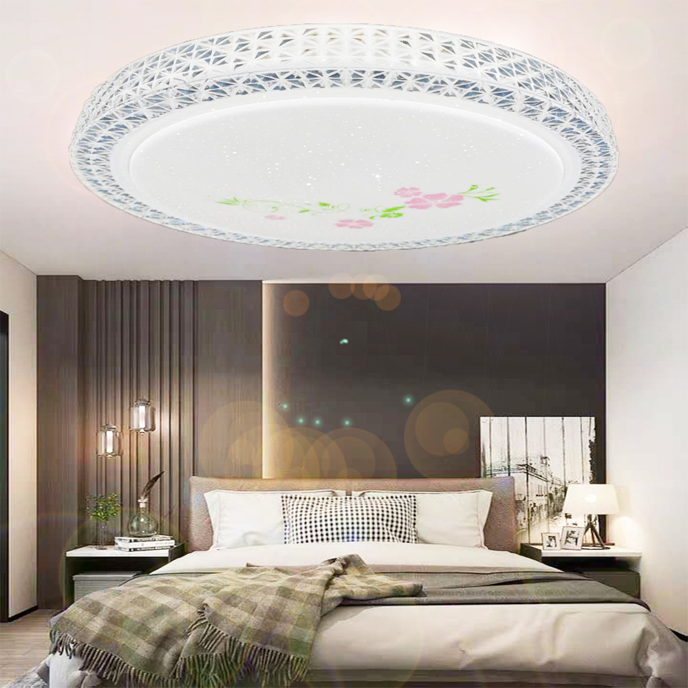 LED ceiling light housing accessories led ceiling light accessories Ceiling light round bedroom transparent jewel lamp shade