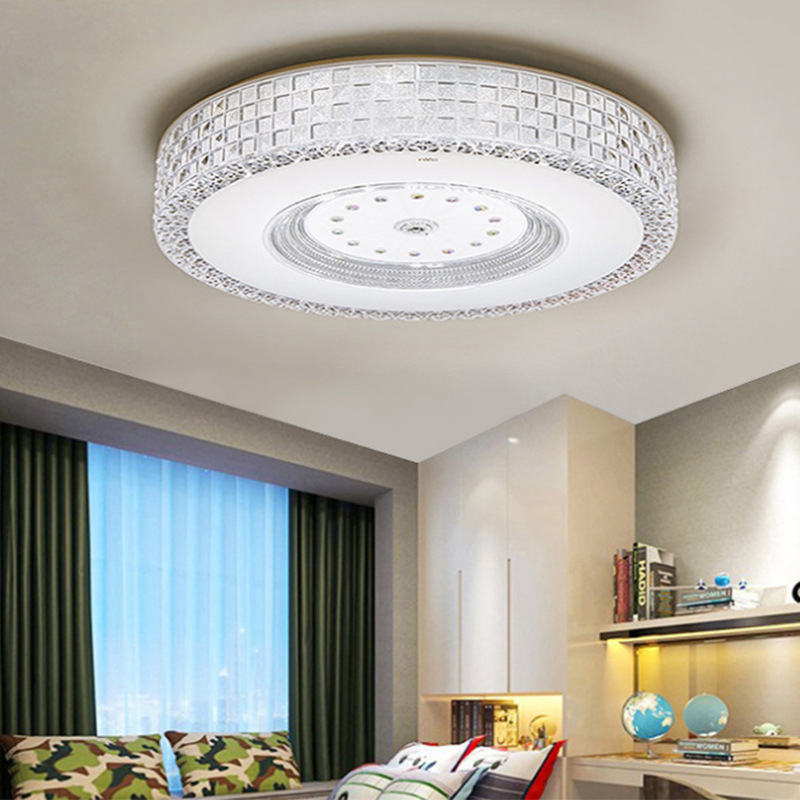 Manufacturers direct ceiling light simple creative home bedroom light led crystal ceiling light round