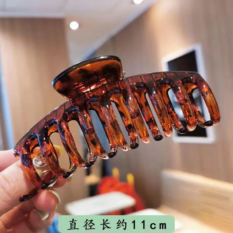 South Korea transparent mermaid Ji Tuba back head upturned hair clip temperament elegant shark clip hair clip head accessories clip thumbnail