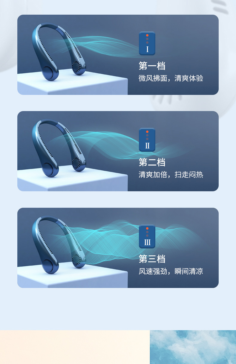 新款无叶挂脖风扇 USB风扇 懒人风扇 小风扇 礼品风扇详情10