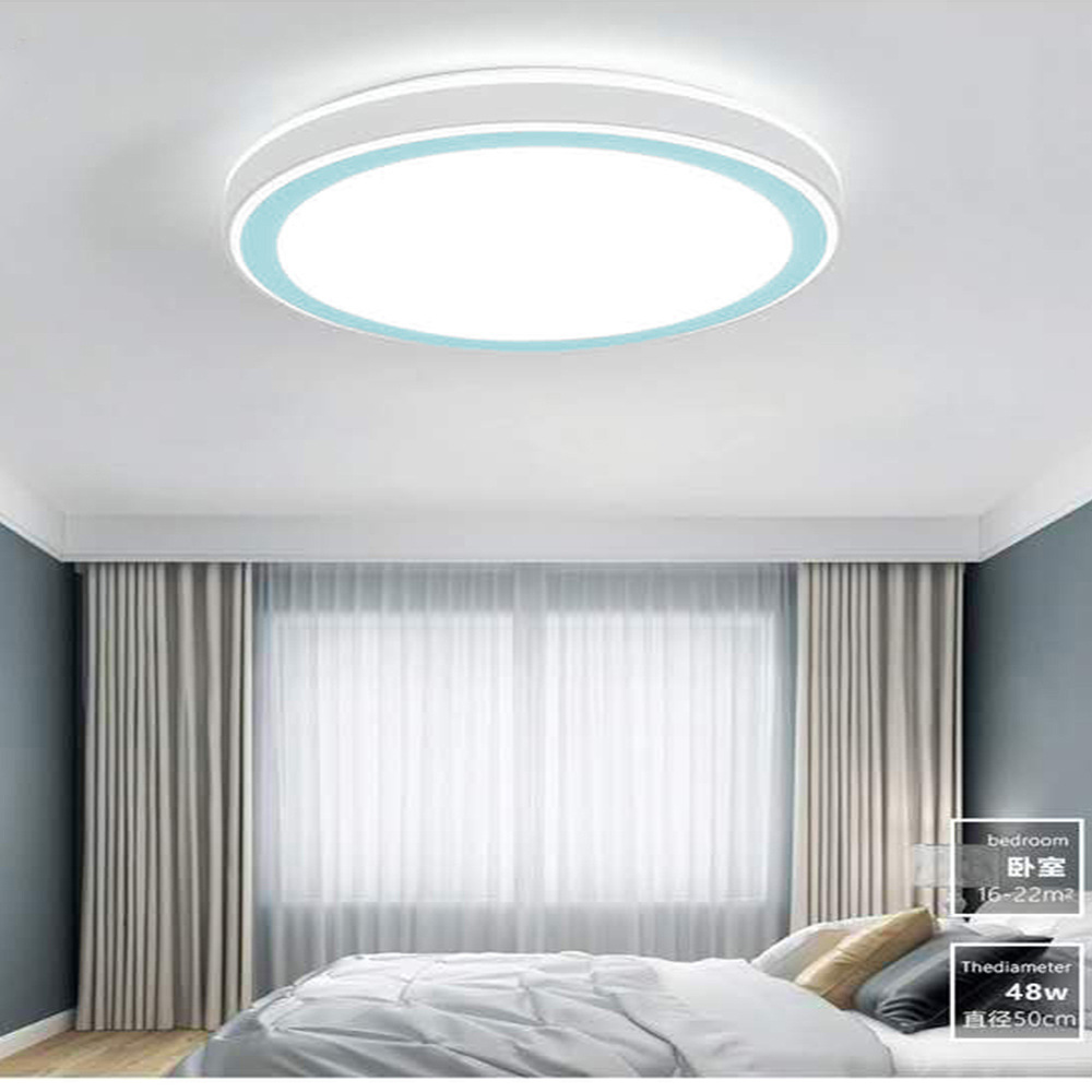 Set two rooms one room LED ceiling light Nordic living room bedroom dining room lighting set wholesale square