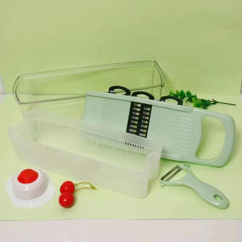 Multi-functional vegetable cutter, grater, grater, potato shreder, household hand guard, peeler, kitchen wonder pic 2