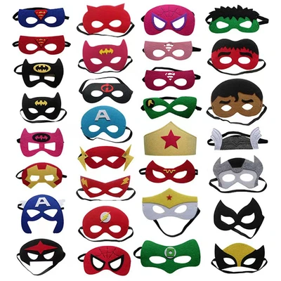 Manufacturers customize wholesale environmental protection Halloween mask superhero children cartoon masquerade party mask thumbnail