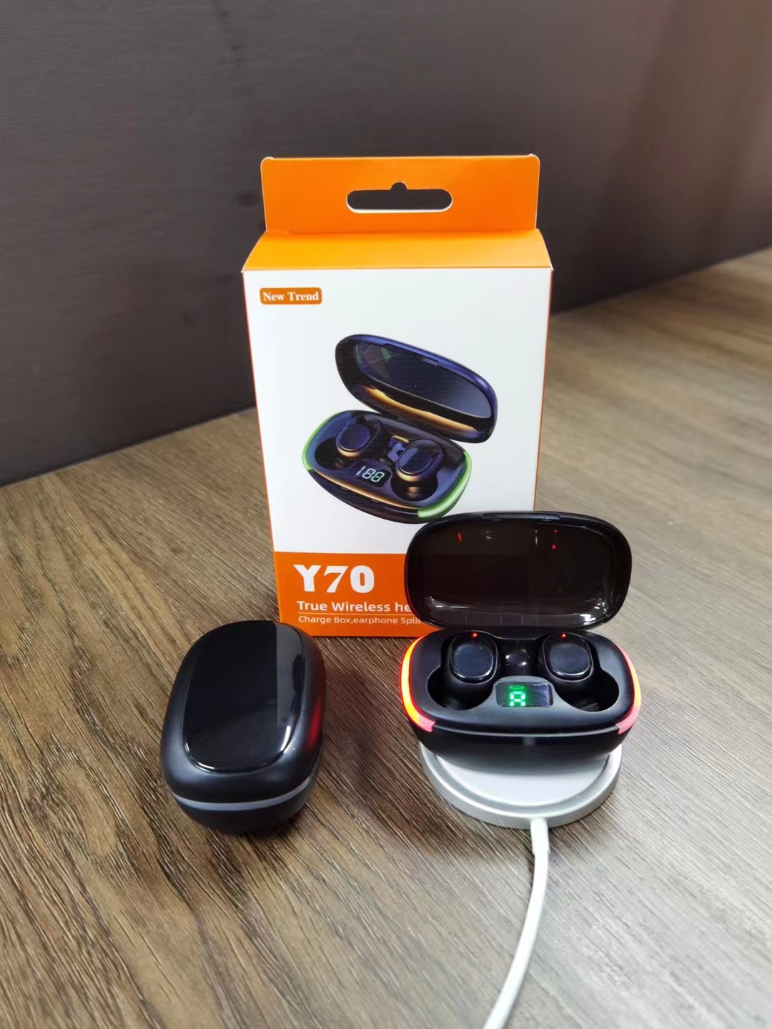 New wireless Bluetooth sports and gaming headphones with lights, wireless charging, running, fitness and gaming, suitable for both men and women. Exclusive Bluetooth headphones for Apple, vivo, opp and Xiaomi pic 9