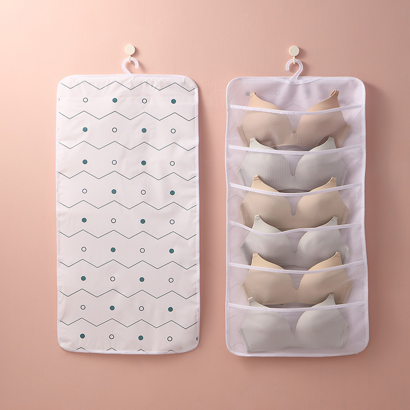 Hanging underwear storage bag for home use