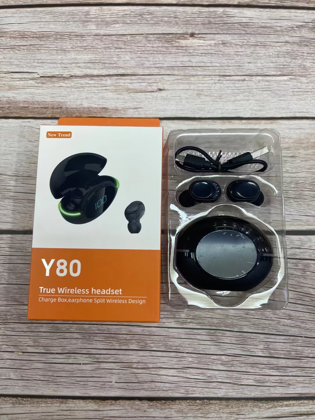 Wireless Bluetooth headphones for fitness and running, suitable for both men and women with digital display pic 3