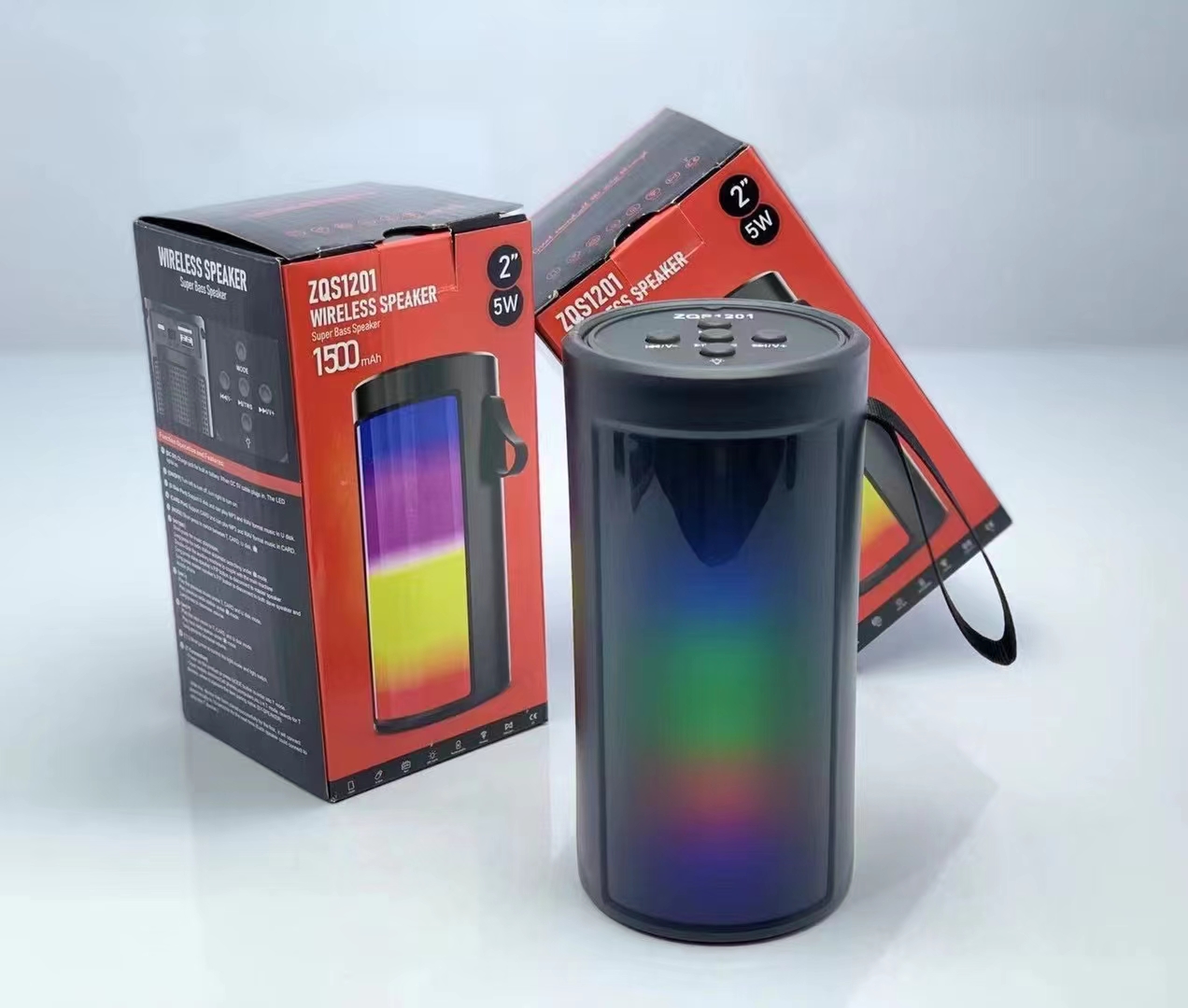 Portable outdoor hand-held square dance speaker, subwoofer, Bluetooth speaker 1201/1202, new foreign trade model, high-power card, Bluetooth and USB connection details Picture