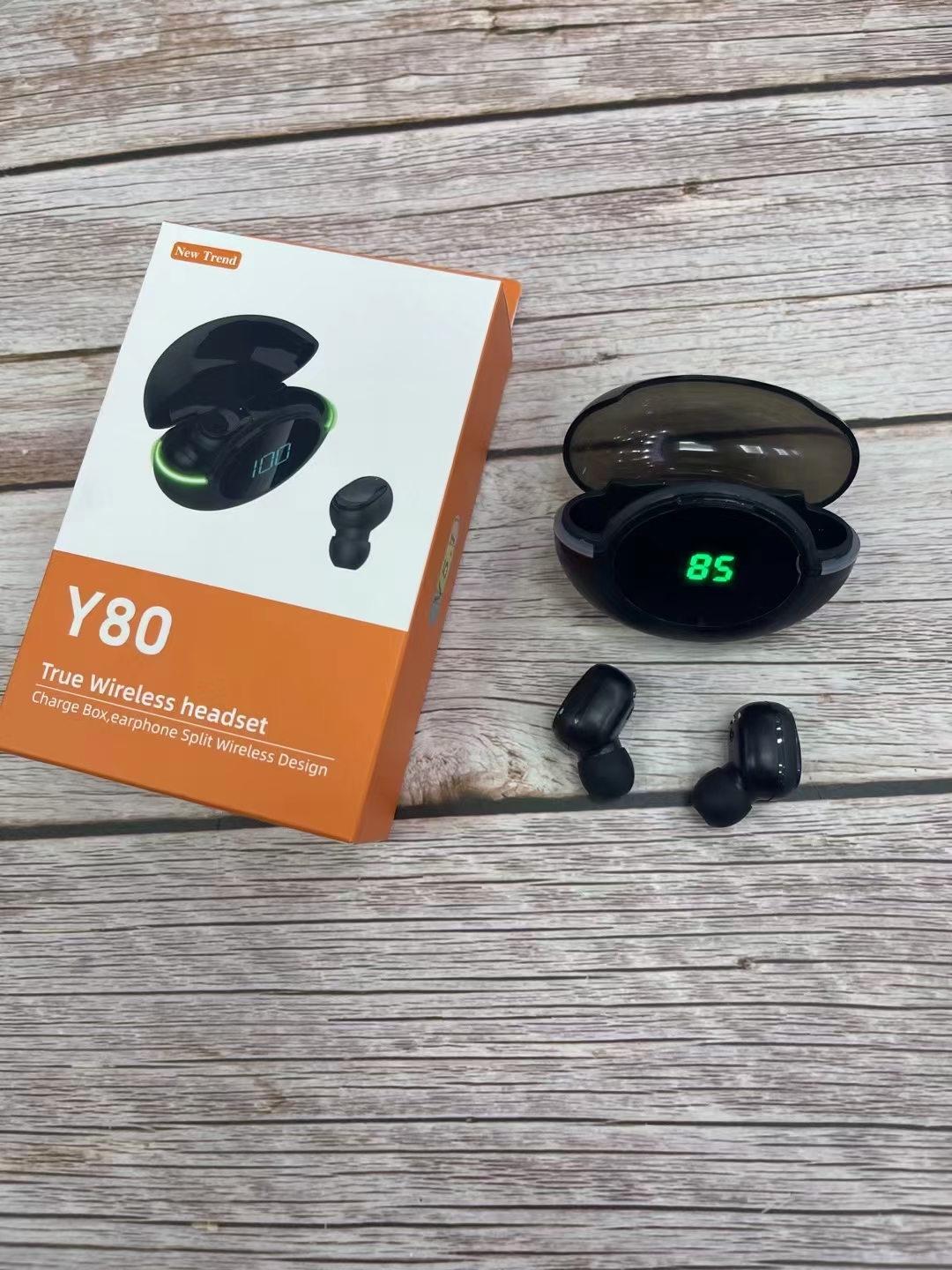 Wireless Bluetooth headphones for fitness and running, suitable for both men and women with digital display pic 4