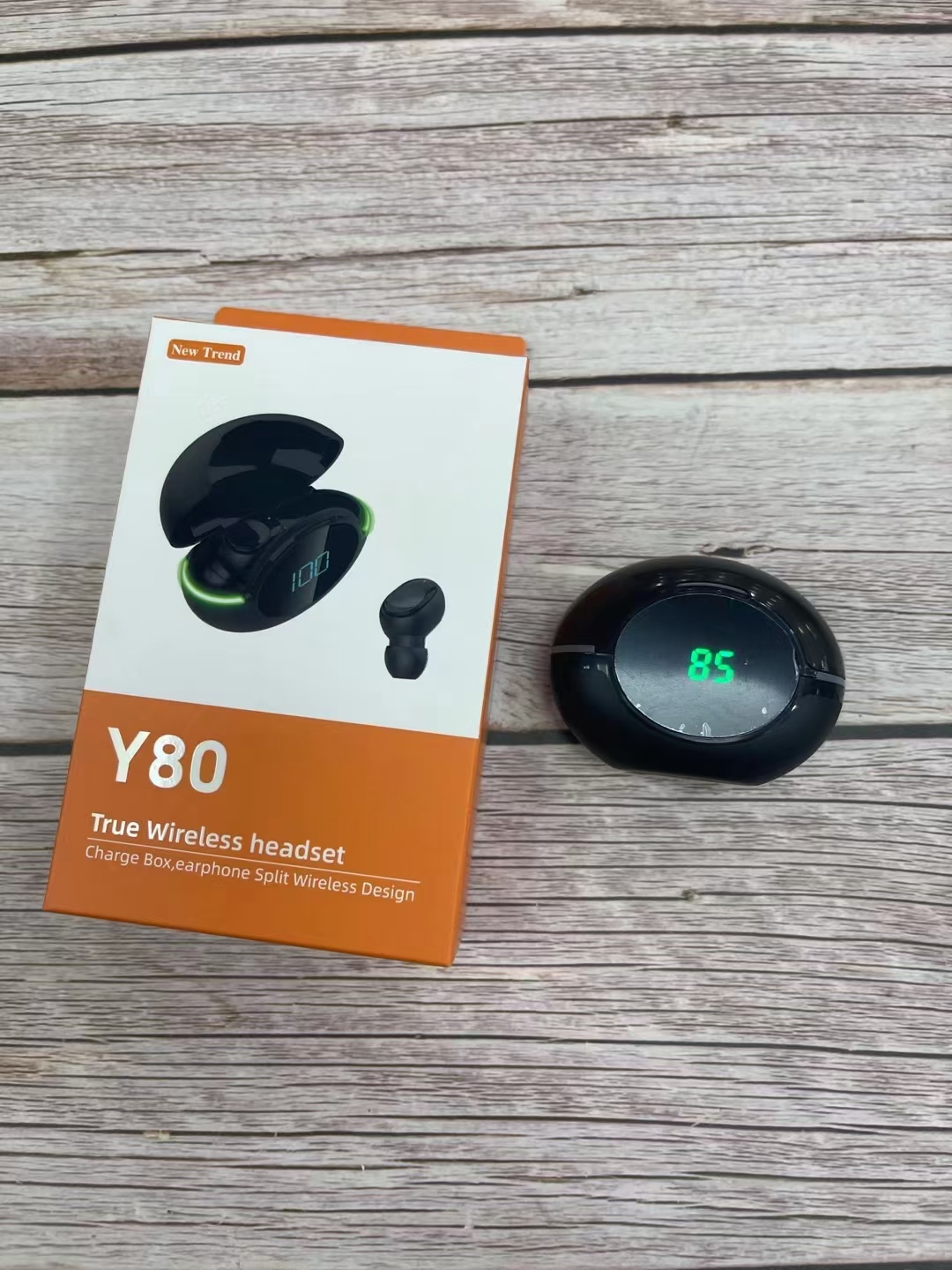 Wireless Bluetooth headphones for fitness and running, suitable for both men and women with digital display pic 1