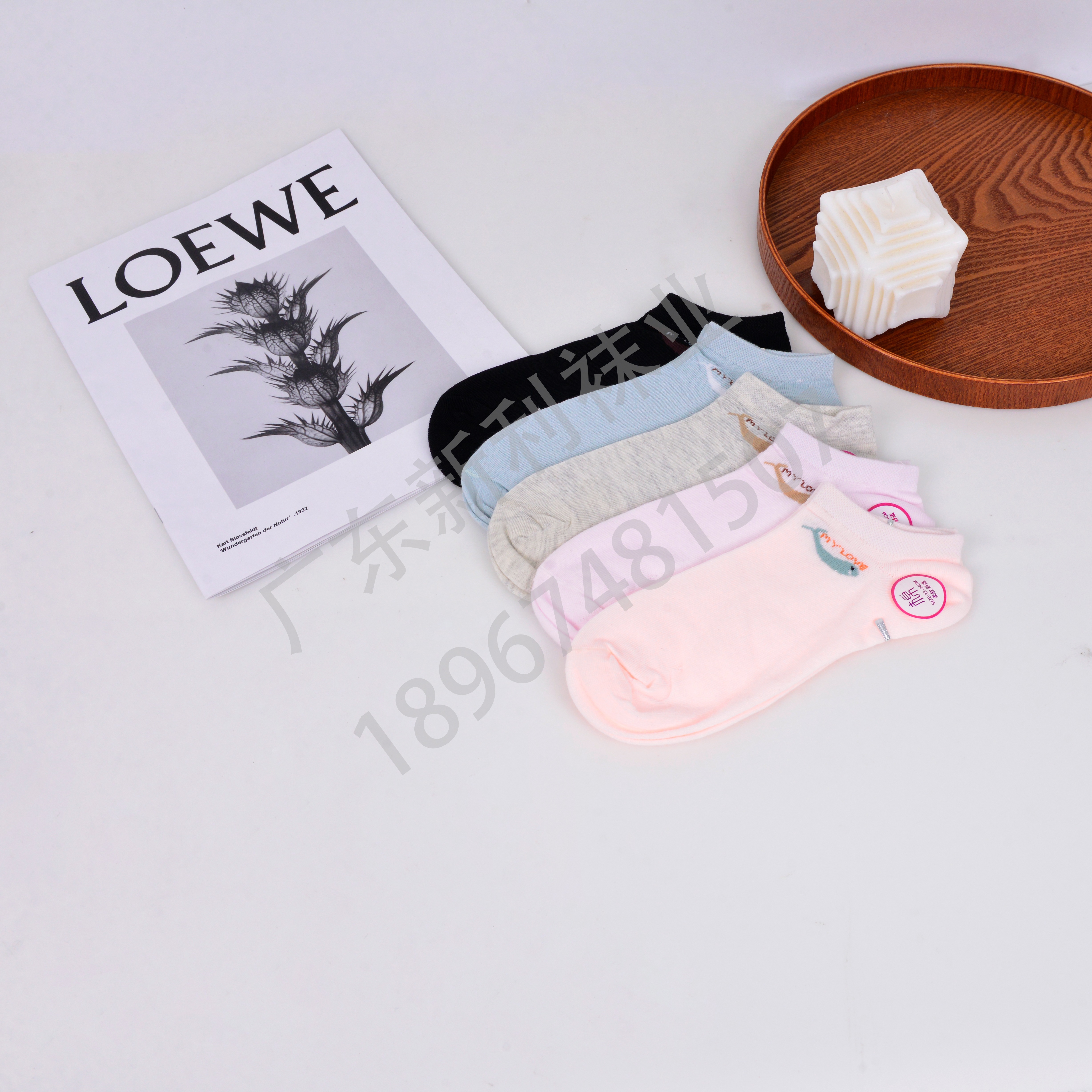 2022 new factory sales 12 pairs of breathable women's socks with comfortable invisible socks socks wholesale thumbnail