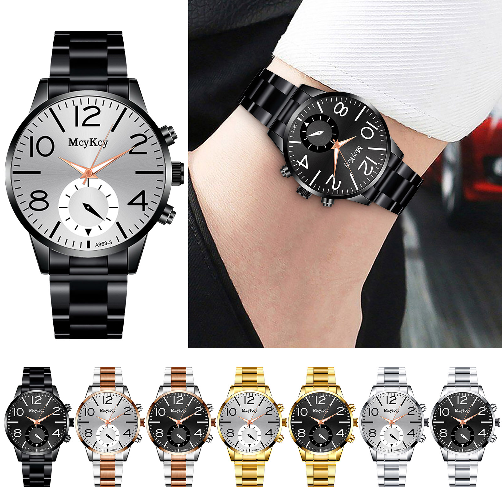 Hot business McyKcy brand watches Alloy watches Ladies Europe and America steel belt leisure jewelry watches wholesale manufacturers supply