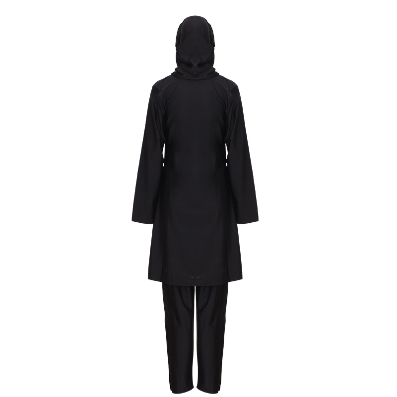 Custom New Long Sleeves And Pants In The Middle East Conservative Swimsuit Hui Foreign Single Cover Meat Covered Sun Protection Muslim Swimsuit Women Three-Piece Separate Cross-Border Arab Islamic Muslim Swimsuit Foreign Trade Manufacturers Wholesale details Picture