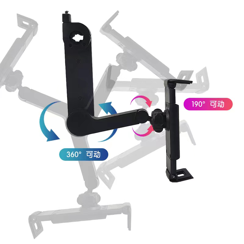 F33汽车后枕手机支架汽车座椅后枕手机平板背夹支架后排后座枕懒人手机支架头枕手机平板电脑支架详情4