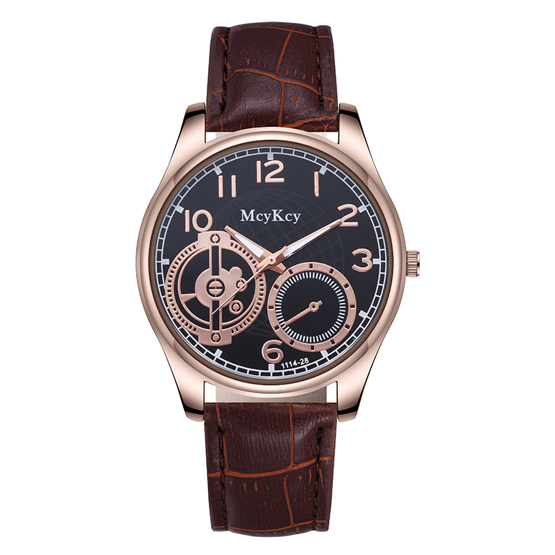 Low price! Low price! New brand watches Fashion business watch Korean version of students belt men's quartz watch McyKcy brand factory direct thumbnail