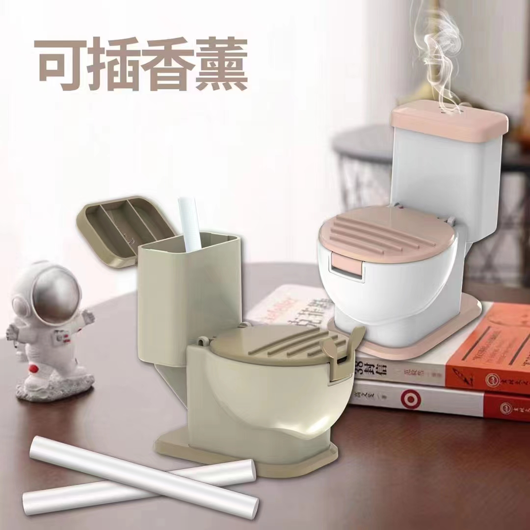 创意马桶支架手机平板通用带香薰马卡龙色 桌面摆件追剧网课手机支架  详情10