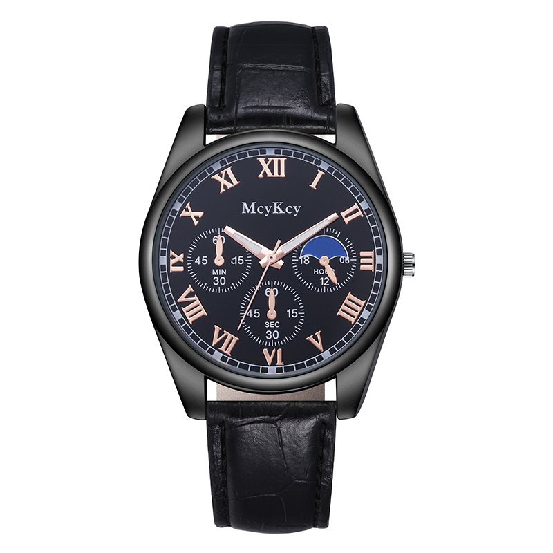 McyKcy品牌手表厂家批发跨境外贸石英表双历防水男士手表抖音男表外贸新款手表定制加工详情11