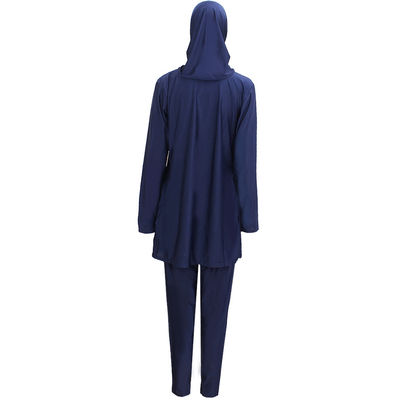 Custom New Long Sleeves And Pants In The Middle East Conservative Swimsuit Hui Foreign Single Cover Meat Covered Sun Protection Muslim Swimsuit Women Three-Piece Separate Cross-Border Arab Islamic Muslim Swimsuit Foreign Trade Manufacturers Wholesale Application Scenario
