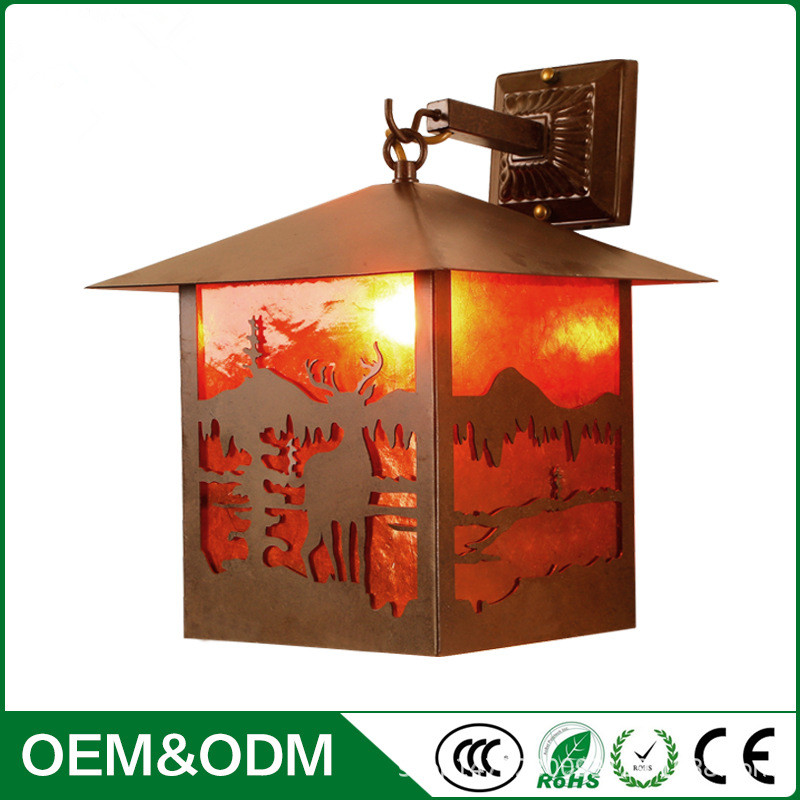American wall light country retro light living room dining room bedroom residential villa wall light