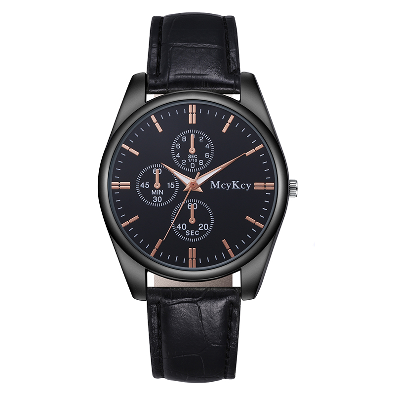 A batch of brand watch manufacturers wholesale cross-border foreign trade quartz watch double calendar waterproof men's watch Tiktok men's watch foreign trade new watch custom processing