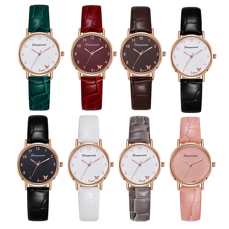 新款品牌手表厂家批发外贸定制石英表防水女士手表女 SHAMGMEIMK Watch 时装表详情2