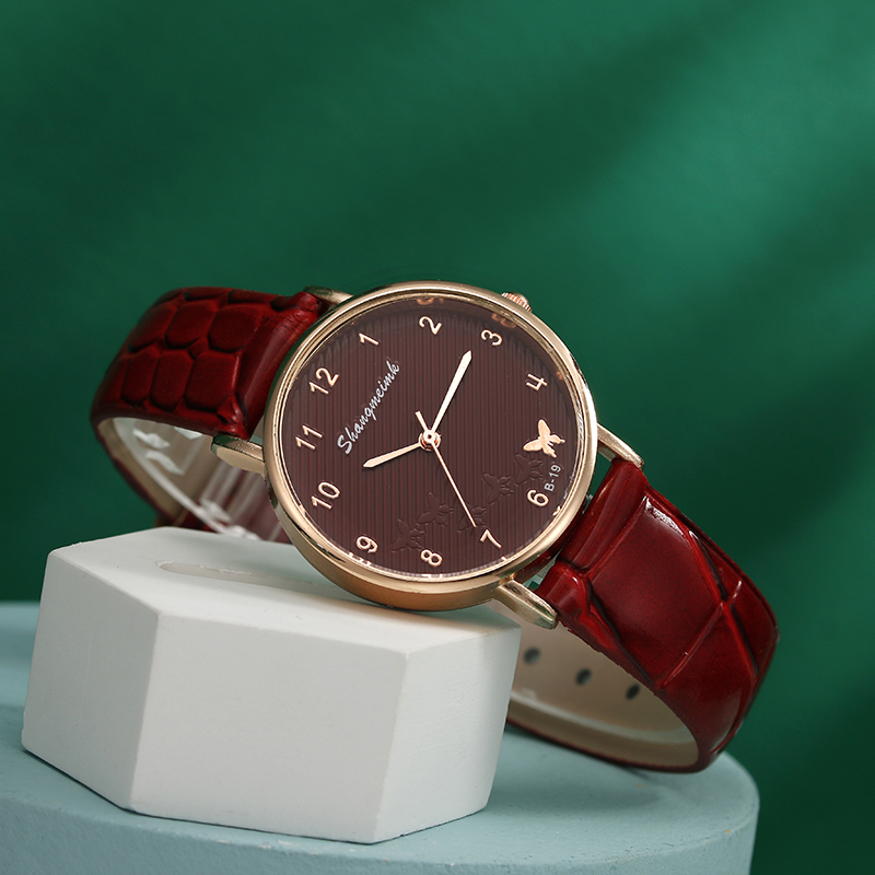 新款品牌手表厂家批发外贸定制石英表防水女士手表女 SHAMGMEIMK Watch 时装表详情14